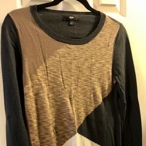 Light gray & tan sweater